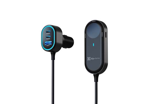 CARGADOR DE CELULAR P/CARRO DE 100W MAX.CON 6 PUERTOS